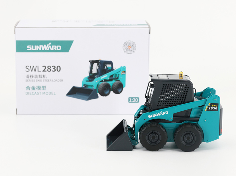 İnşaat Makineleri Mini Yükleyici Modeli Ölçek 1:20 Alaşım